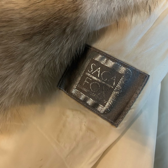 SAGA BLUE FOX FUR COAT FULL LENGTH US SIZE LARGE - Picture 7 of 7